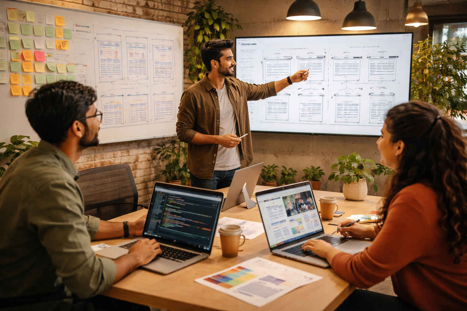 CodeXprime web design team in Janakpuri planning website architecture and user experience for local business clients
